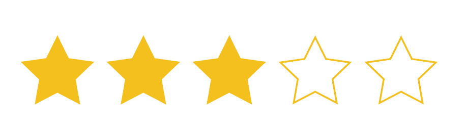 3 star rating